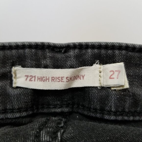 Levi's jeans 27 721 High Rise Skinny denim stretch - Picture 12 of 13